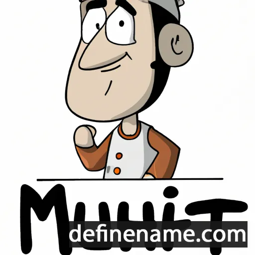 cartoon of the name Muchtar