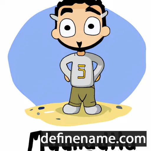 cartoon of the name Muhannad