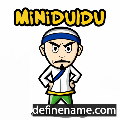 cartoon of the name Muhidin