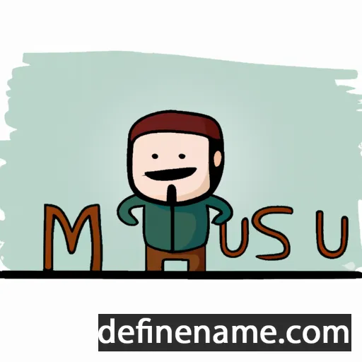 cartoon of the name Muhsen