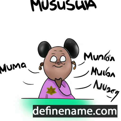 cartoon of the name Muhusina