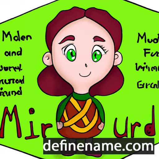 cartoon of the name Muiréad