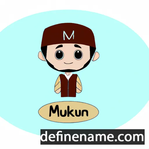 cartoon of the name Mukhran