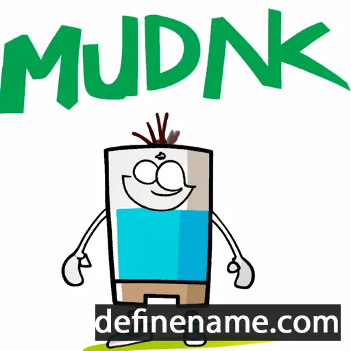 cartoon of the name Mundek