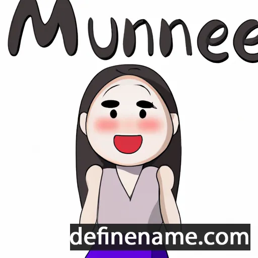 cartoon of the name Munhye