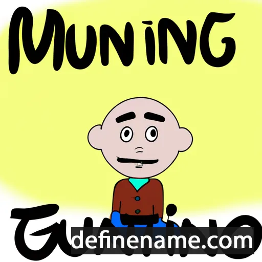 cartoon of the name Muonting