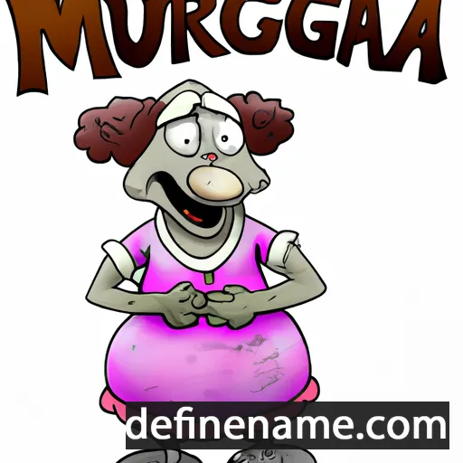 cartoon of the name Murgela