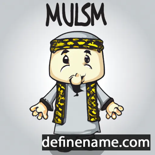 cartoon of the name Musallam