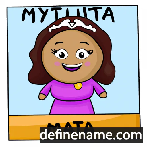 cartoon of the name Mutya