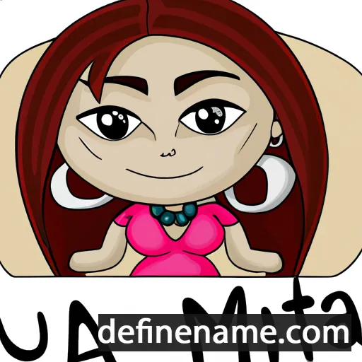 cartoon of the name Mutya