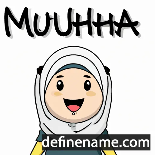 cartoon of the name Muzaimah