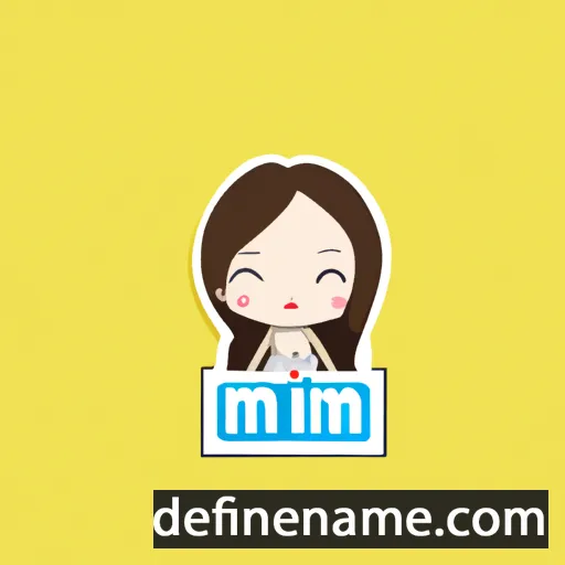 cartoon of the name Mỹ Linh