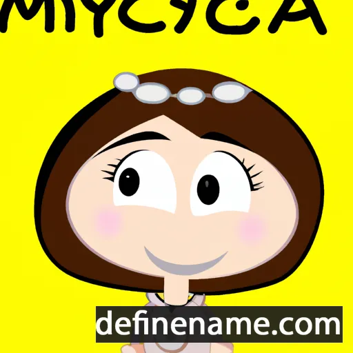 cartoon of the name Myca