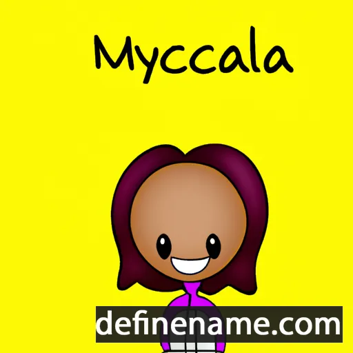 cartoon of the name Mycala