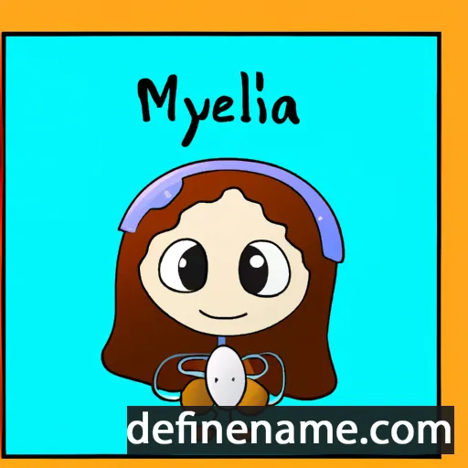 cartoon of the name Mycella