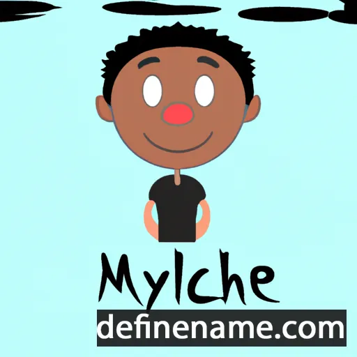 cartoon of the name Mycheal