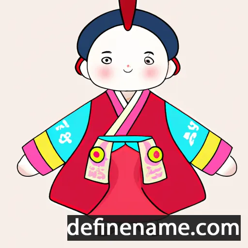 cartoon of the name Myeong-wol