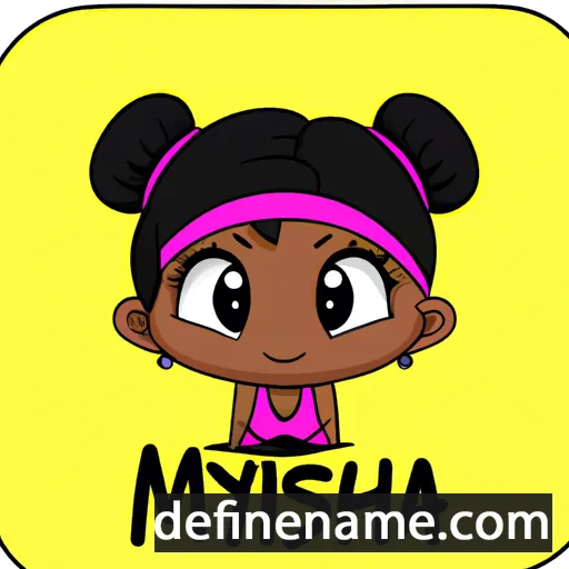 cartoon of the name Myisha