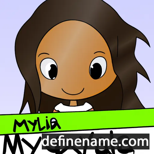 cartoon of the name Mykayla