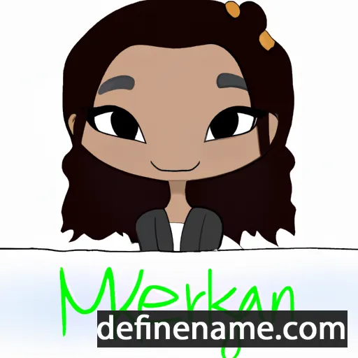 cartoon of the name Mykenna