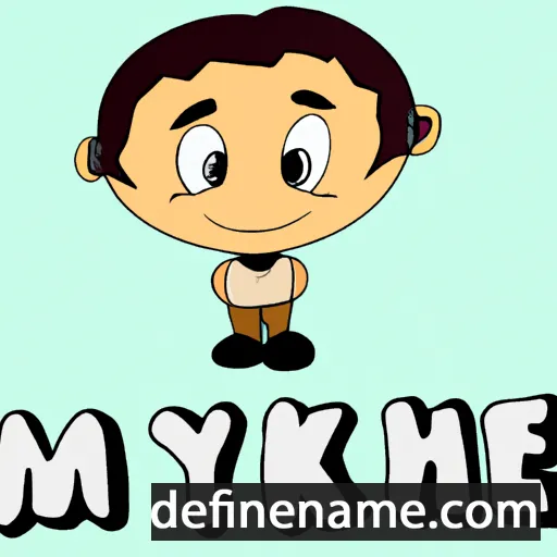 cartoon of the name Mykhei