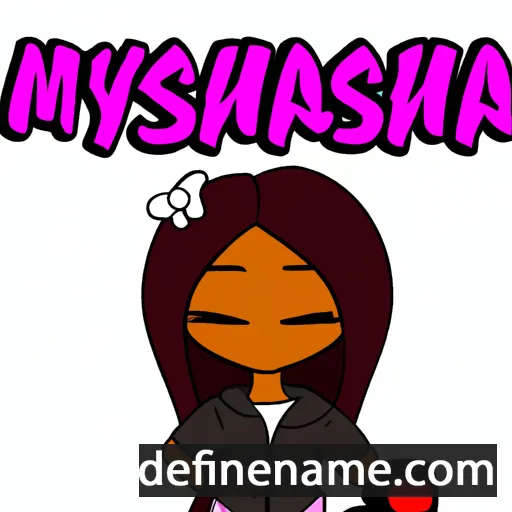 cartoon of the name Mykisha