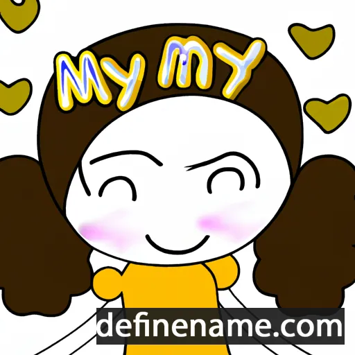 cartoon of the name Mylove