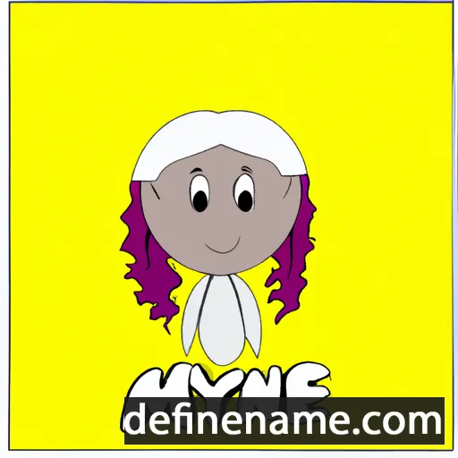 cartoon of the name Myonne