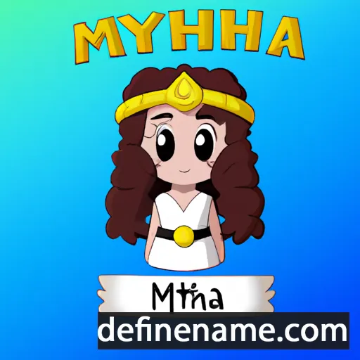 cartoon of the name Mythia