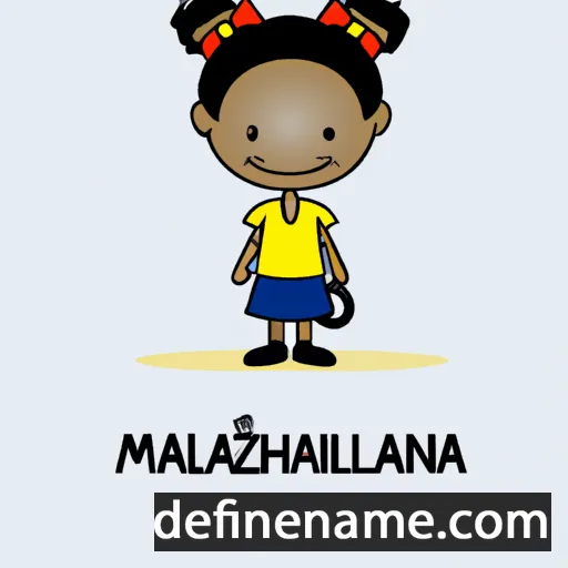 cartoon of the name Mzwenhlanhla