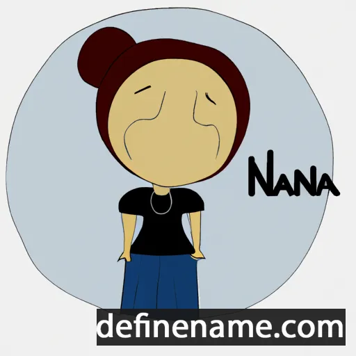 cartoon of the name Nánná