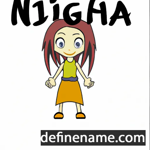 cartoon of the name Nagiha