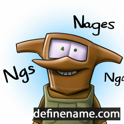 cartoon of the name Naglis