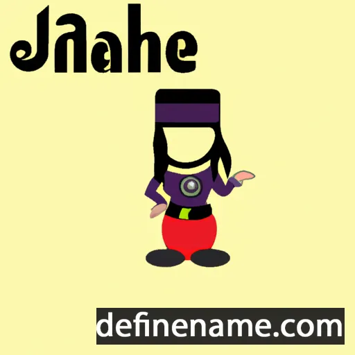 cartoon of the name Nahaje