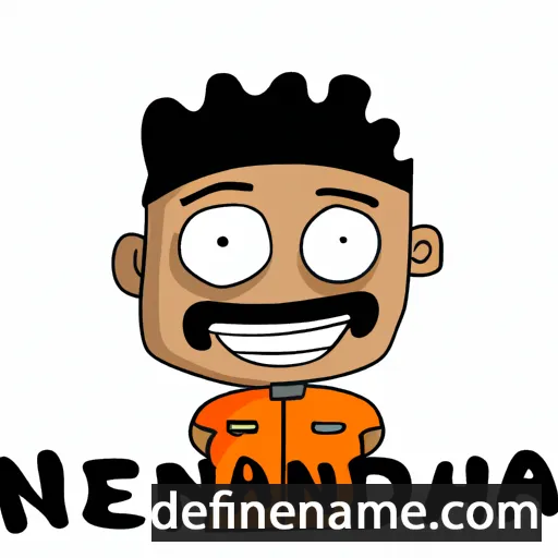 cartoon of the name Nahendra