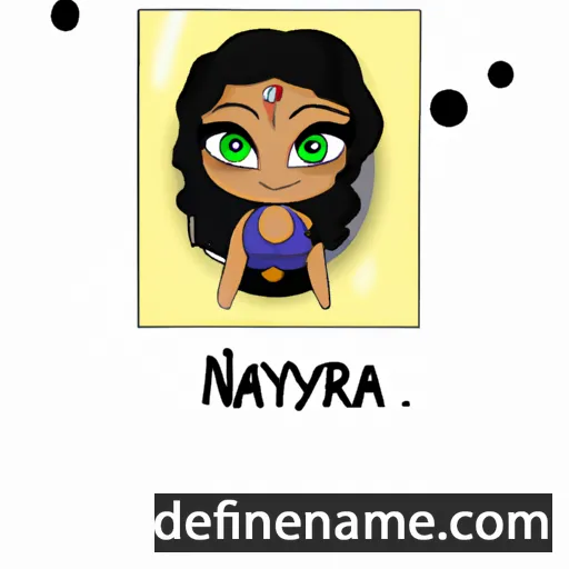 cartoon of the name Nahyara