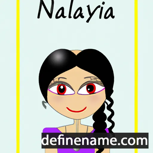 cartoon of the name Nailya