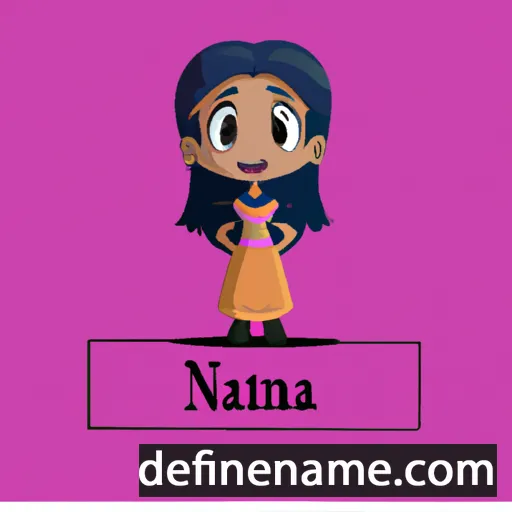 cartoon of the name Naina