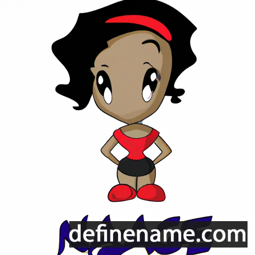 cartoon of the name Najae