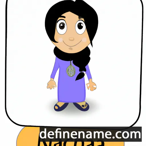 cartoon of the name Najah