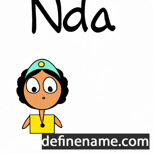 cartoon of the name Najda