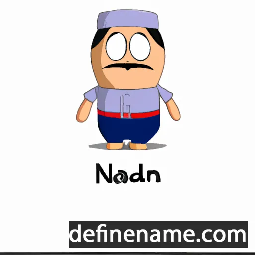 cartoon of the name Najdan