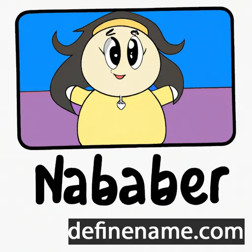 cartoon of the name Najeebah