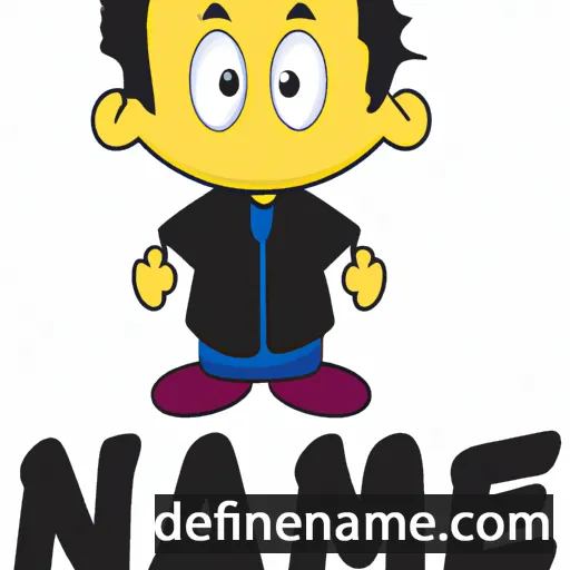 cartoon of the name Najme