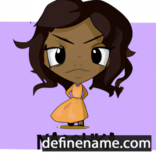 cartoon of the name Nakesha