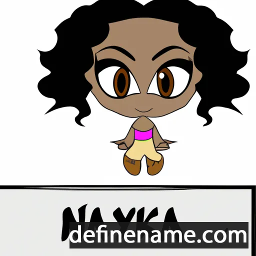 cartoon of the name Nakeyah