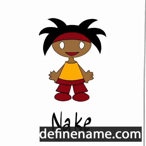 cartoon of the name Nakije