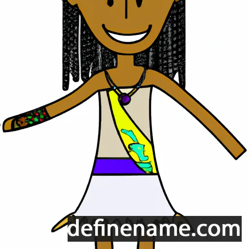 cartoon of the name Naledi