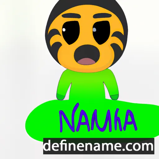 cartoon of the name Namuunaa