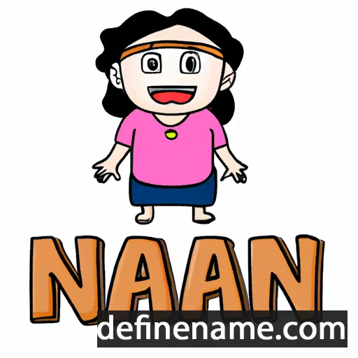 cartoon of the name Nan